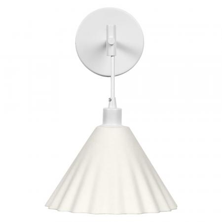 OSRAM Wandleuchte Decor Pulp weiß aus Metall und Pappmaschee mit E14 Fassung