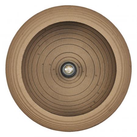 OSRAM Deckenleuchte DROP, braun, Ø 40 cm, aus Wellpappe