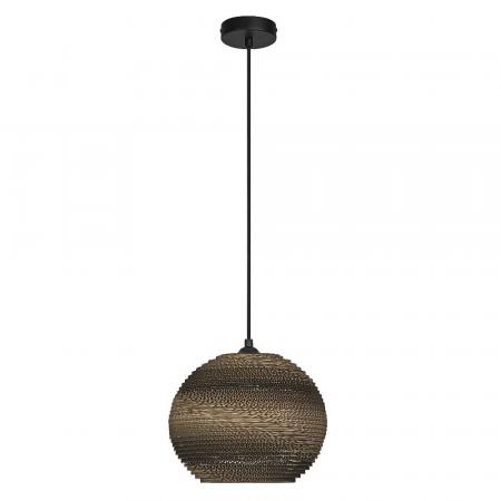 OSRAM Pendelleuchte BALLbraun, Ø 25 cm, aus Wellpappe