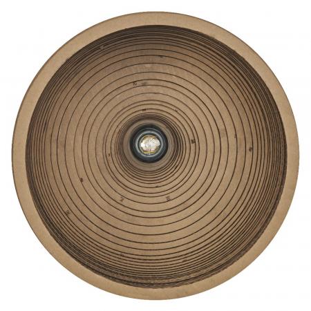 OSRAM Deckenleuchte HAT braun, Ø 36 cm, aus Wellpappe