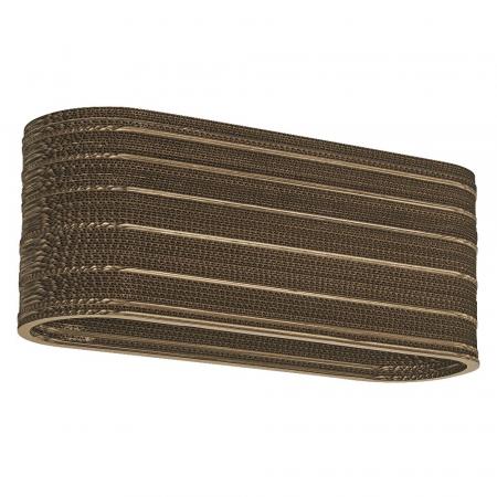 OSRAM Deckenleuchte Decor Cardboard Oval 3-flammig braun, aus Wellpappe