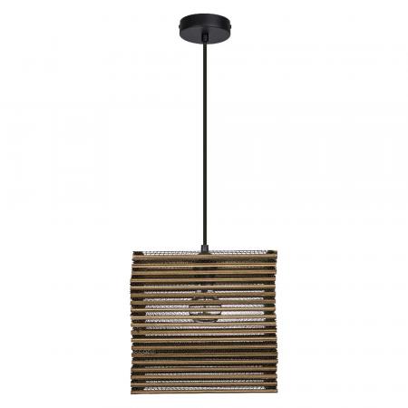 OSRAM Pendelleuchte Decor Cardboard Square 1-flammig braun, aus Wellpappe