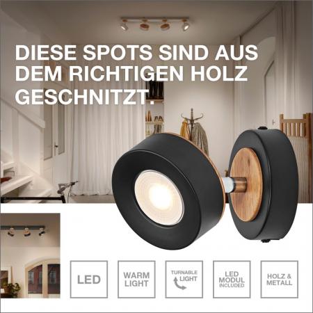OSRAM LED Decor Spot Pluto 4er Deckenstrahler Schwarz