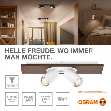 OSRAM Nachhaltiger 4er LED Decor Spot Mercury Wand- und Decken Strahler Weiß mit hoher Farbwiedergabe