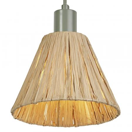 OSRAM 1-flammige Pendelleuchte Decor Raffia Green mit E27 Fassung