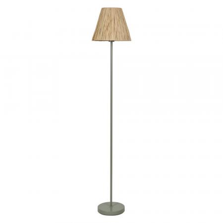 OSRAM Stehleuchte Decor Raffia Green aus Bast und Metall