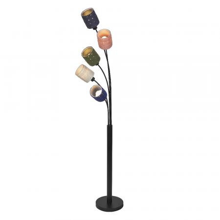 OSRAM Stehleuchte Decor Felt Weaving Cans Multicolor aus Filz / Stahl mit 5 x E14 Fassung