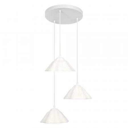 OSRAM Pendelleuchte Decor Lotus Leaf 3-flammig weiß aus Metall und Pappmaschee für 3 x E14