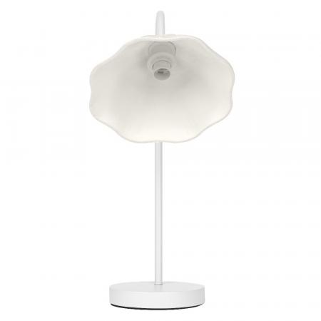 OSRAM Tischleuchte Decor Lotus Leaf weiß aus Metall und Pappmaschee dimmbar für E14