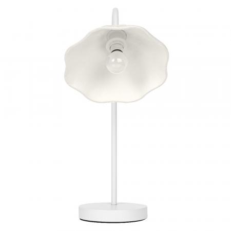 OSRAM Tischleuchte Decor Lotus Leaf weiß aus Metall und Pappmaschee dimmbar für E14