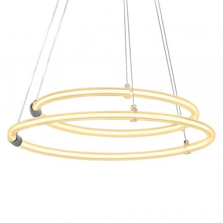 Osram Pendelleuchte Decor Aura Double in Anthrazit / Transparent dimmbar mit warmweißem Licht - imposantes Filament-Design