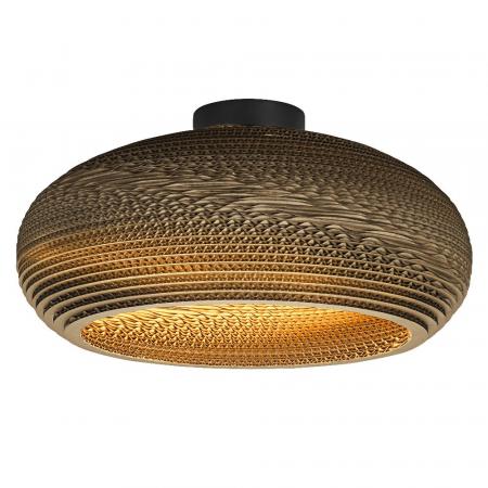 OSRAM Deckenleuchte DROP, braun, Ø 40 cm, aus Wellpappe