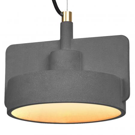 Osram Ausdruckssarke Pendelleuchte Decor Mold aus Beton und Metall in Grau mit E27-Fassung Ø 23 cm