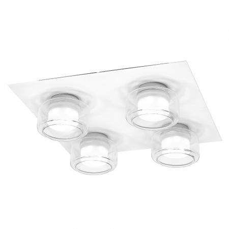 OSRAM Orbis Flame 5.5W Click CCT IP44 Deckenlampe 4-flg, in weiß - auch fürs Badezimmer - mit umschaltbarer Farbtemperatur