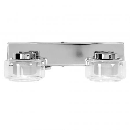 OSRAM ORBIS Flame Wandleuchte 2 × 5,5 W, 700 lm, Click-CCT 3000/4000 K, Chrom, IP44