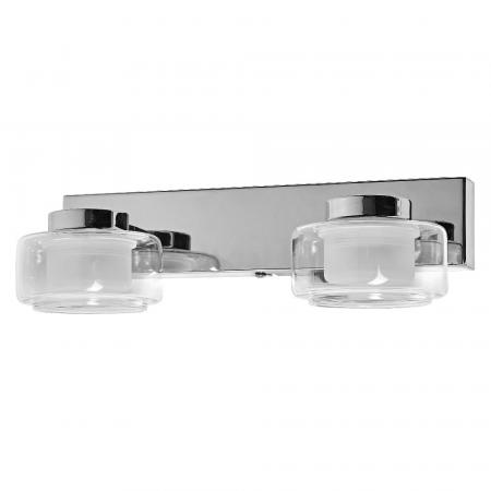 OSRAM ORBIS Flame Wandleuchte 2 × 5,5 W, 700 lm, Click-CCT 3000/4000 K, Chrom, IP44