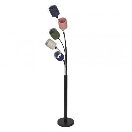 OSRAM Stehleuchte Decor Felt Weaving Cans Multicolor aus Filz / Stahl mit 5 x E14 Fassung