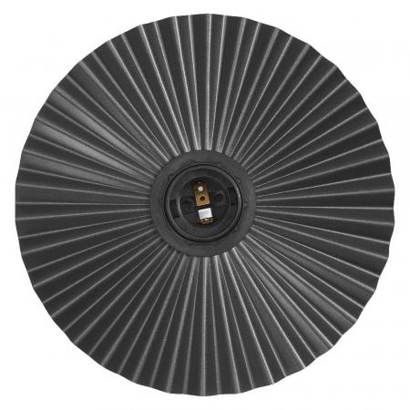 OSRAM Deckenleuchte Decor Plissee Dunkelgrau aus Stahl mit E27 Fassung Ø 20cm