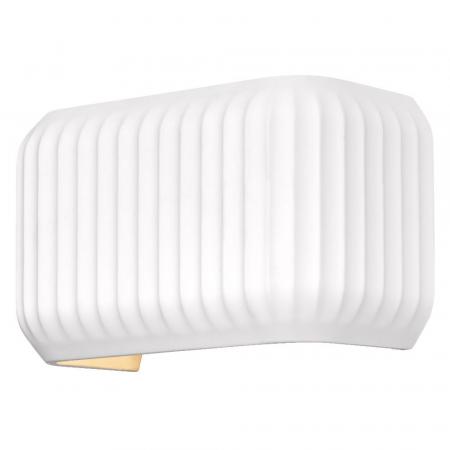 Osram Wandleuchte Decor Plaster Routes aus Gips in Weiß mit E27 Fassung