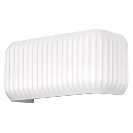 Osram Wandleuchte Decor Plaster Routes aus Gips in Weiß mit E27 Fassung