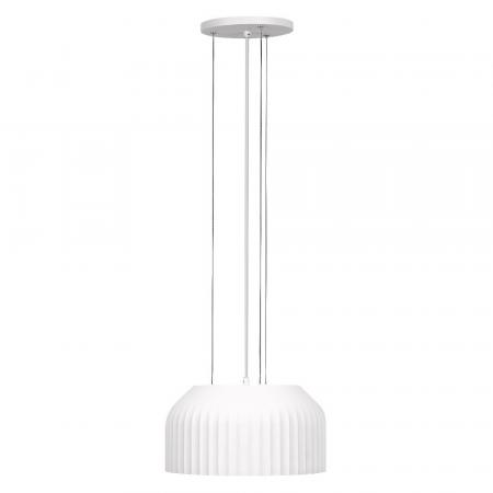 Osram Pendelleuchte Decor Plaster Routes aus Gips in Weiß mit E27 Fassung Ø 30 cm