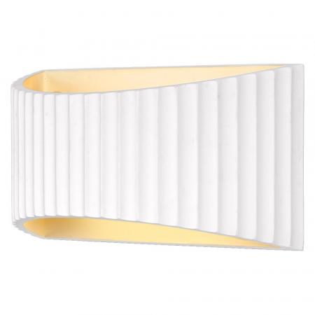 Osram Wandleuchte Decor Plaster Band Flat aus Gips in Weiß mit E27 Fassung