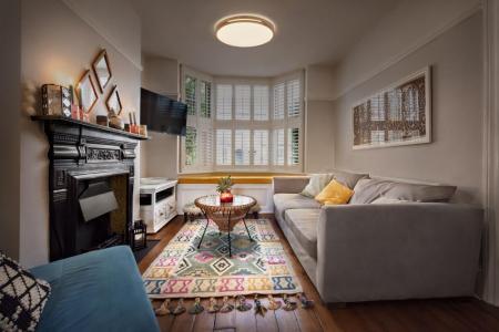 OSRAM Holz Decor Deckenleuchte Orbis Woodburry 33cm 24W Click DIM - Dimmen in drei Stufen durch wiederholtes Schalten