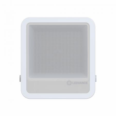 LEDVANCE Muliti Select Schwenkbarer weißer LED Außenwandstrahler FL150 100 W / 83 W 3000K warmweißes Licht- wählbare Wattageneinstellung (Multi Lumen)