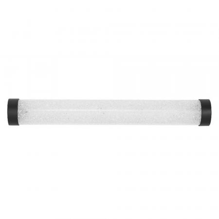 OSRAM Obris Tube Frost Glass Wandlampe & Spiegelleuchte Schwarz mit Blaseneffekt fürs Badezimmer Click CCT Dimmbar 40cm IP44 Chrom - mit umschaltbarer Farbtemperatur