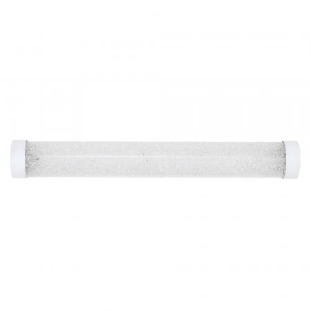 OSRAM Obris Tube Frost Glass Wandlampe & Spiegelleuchte Weiß mit Blaseneffekt fürs Badezimmer Click CCT Dimmbar 40cm IP44 Chrom - mit umschaltbarer Farbtemperatur