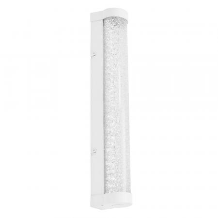 OSRAM Obris Tube Frost Glass Wandlampe & Spiegelleuchte Weiß mit Blaseneffekt fürs Badezimmer Click CCT Dimmbar 40cm IP44 Chrom - mit umschaltbarer Farbtemperatur