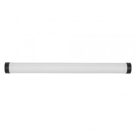 OSRAM Obris Tube Frost Glass Wandlampe & Spiegelleuchte fürs Badezimmer Click CCT Dimmbar 60CM IP44 Schwarz - mit umschaltbarer Farbtemperatur