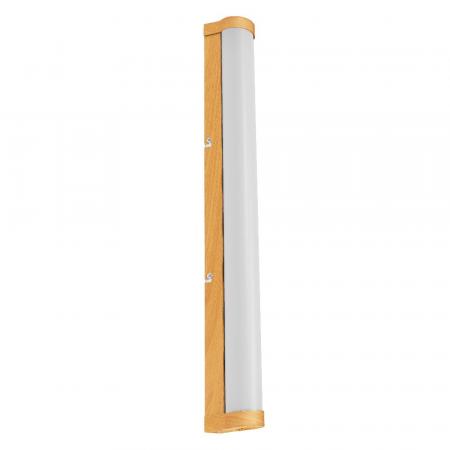 OSRAM Obris Tube Frost Glass Wandlampe & Spiegelleuchte fürs Badezimmer Click CCT Dimmbar 60CM IP44 Wood Decor - mit umschaltbarer Farbtemperatur