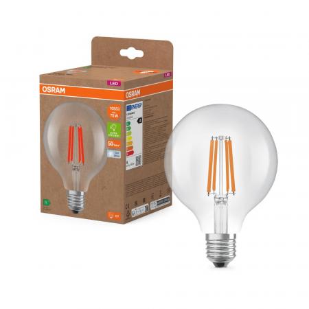 OSRAM E27 STAR Globe 95 besonders effiziente LED Filament Kugellampe 5W wie 75W 4000K neutralweißes Licht