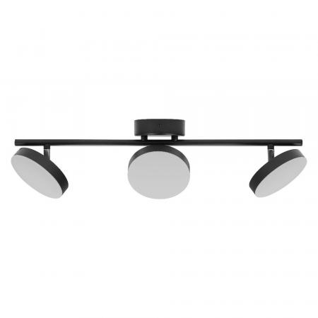 OSRAM Decor 3er Spot Moon Schwenkbarer Deckenstrahler in Schwarz - warmweißes Licht, funktionales und minimalistisches Design, einfache Montage