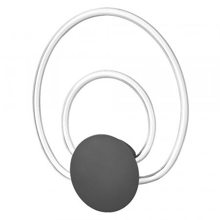 Osram Wandleuchte Decor Helios in Anthrazit / Transparent 3-stufige dimmbar mit warmweißem Licht - imposantes Filament-Design