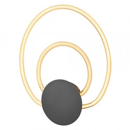 Osram Wandleuchte Decor Helios in Anthrazit / Transparent 3-stufige dimmbar mit warmweißem Licht - imposantes Filament-Design