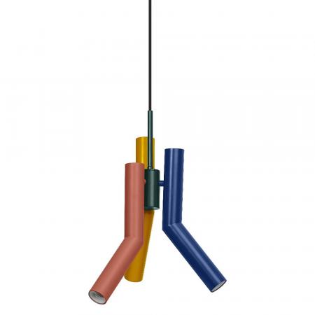 OSRAM Pendelleuchte Decor Straw in Multicolor aus Metall mit E27 Fassungen