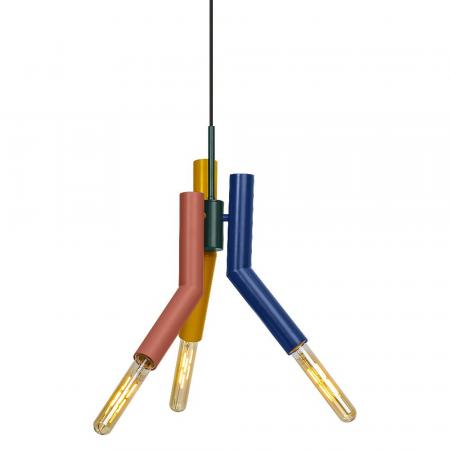 OSRAM Pendelleuchte Decor Straw in Multicolor aus Metall mit E27 Fassungen