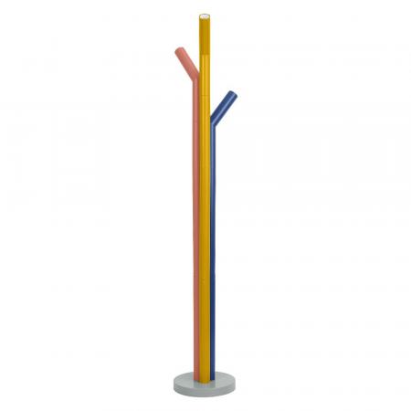 OSRAM 3-flammige Stehleuchte Decor Straw in Multicolor aus Metall mit E27 Fassungen