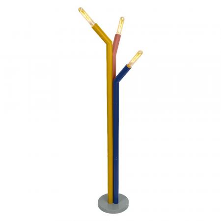OSRAM 3-flammige Stehleuchte Decor Straw in Multicolor aus Metall mit E27 Fassungen