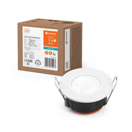 LEDVANCE DOWNLIGHT MULTI SELECT (warmes bis neutralweißes Licht) ALU 6 W / 4 W Einbaudurchmesser 68mm , Einbautiefe 48mm