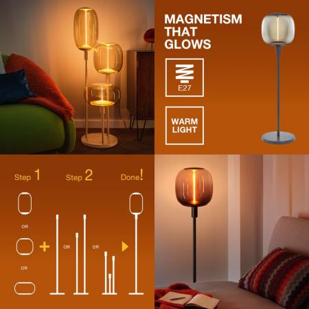 OSRAM Stehlampe DECOR STICK Short Beige Höhe 78cm  mit E27 Fassung ohne Leuchtmittel