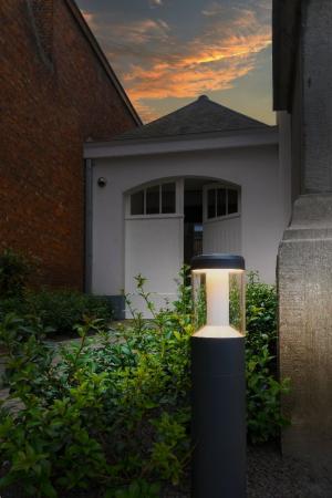 50cm Osram ENDURA STYLE Lantern Wegeleuchte 12W Modern Dunkelgrau - Pollerleuchte mit blendarmem Licht aus Aluminium, IP54