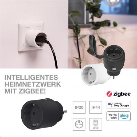 OSRAM SMART+ Zigbee Steckdose für Innen in schwarz