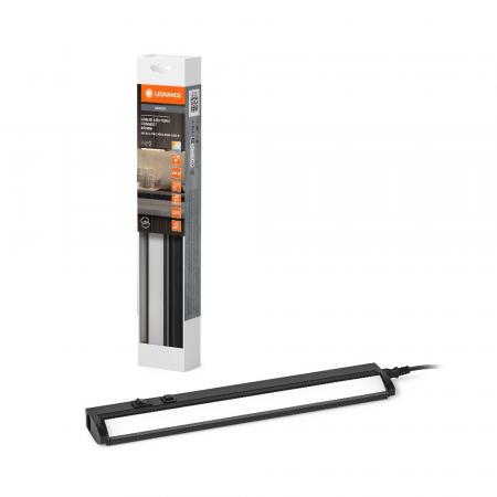 35cm LEDVANCE LED Lichtleiste  Linear Turn Connect 35cm CCT DIM Black - mit umschaltbarer Farbtemperatur