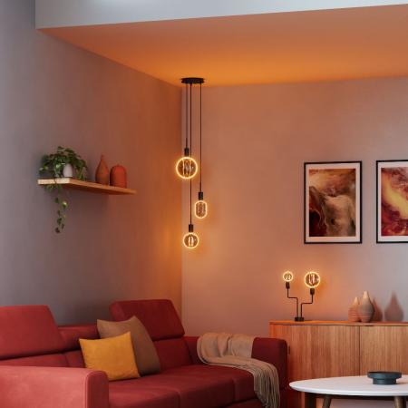 OSRAM LED Vintage 1906 Globe 100 Filament O Lamp dimmbar 4W wie 12W extra warmweißes gemütliches Licht