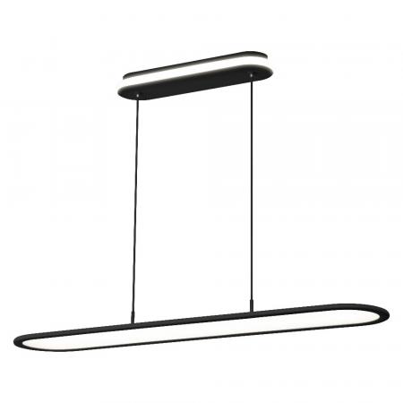 OSRAM LED Office Line Panel  Pendelleuchte Ellipse 57W Dimmbar schwarz UGR19 90Ra
