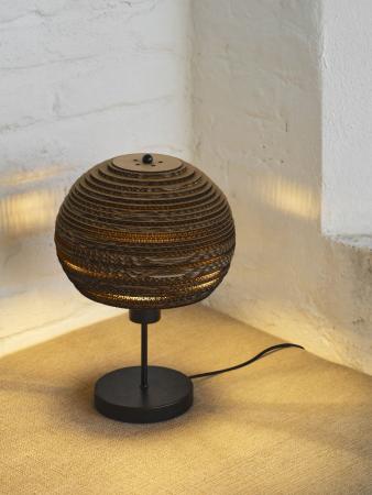 OSRAM Tischleuchte BALL, braun, Höhe 39 cm,  aus Wellpappe