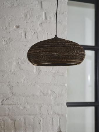 OSRAM Hängeleuchte DROP, braun, Ø 40 cm, aus Wellpappe